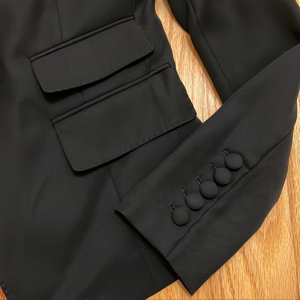 TOM FORD Black Tailored Single Button Closure Blazer / Tuxedo Style Jacket - Picture 3 of 8